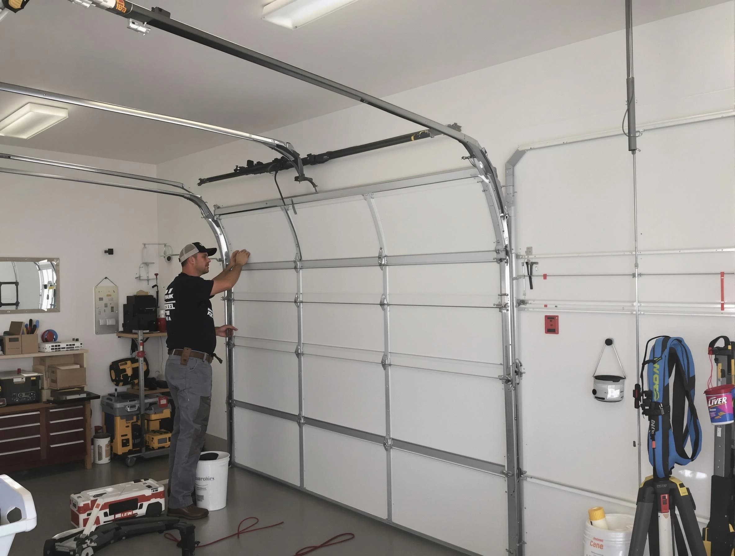 Chelsea Garage Door Repair team installing new garage door in Chelsea