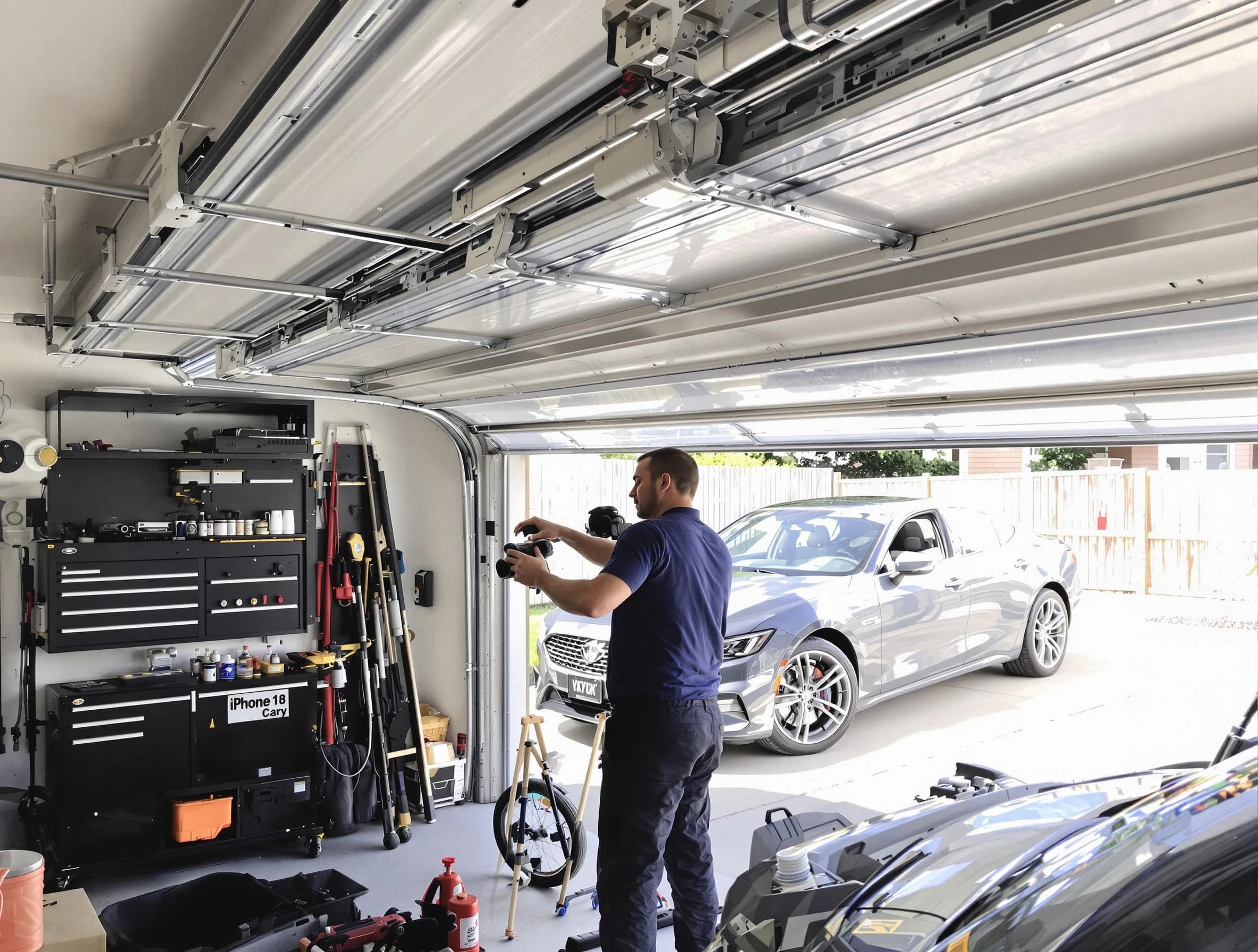 Chelsea Garage Door Repair technician fixing noisy garage door in Chelsea