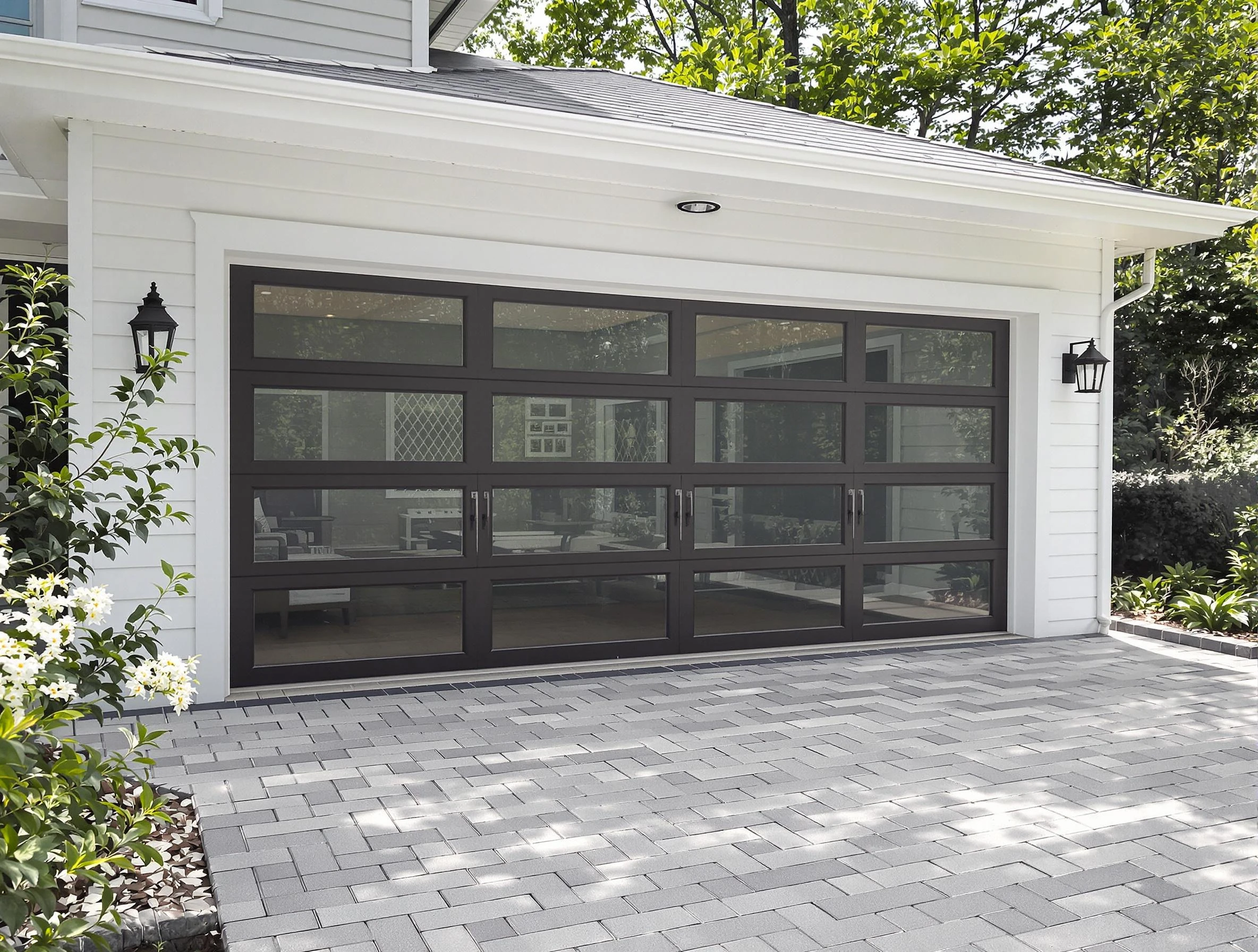 Chelsea Garage Door Repair design specialist presenting custom garage door options to Chelsea homeowner
